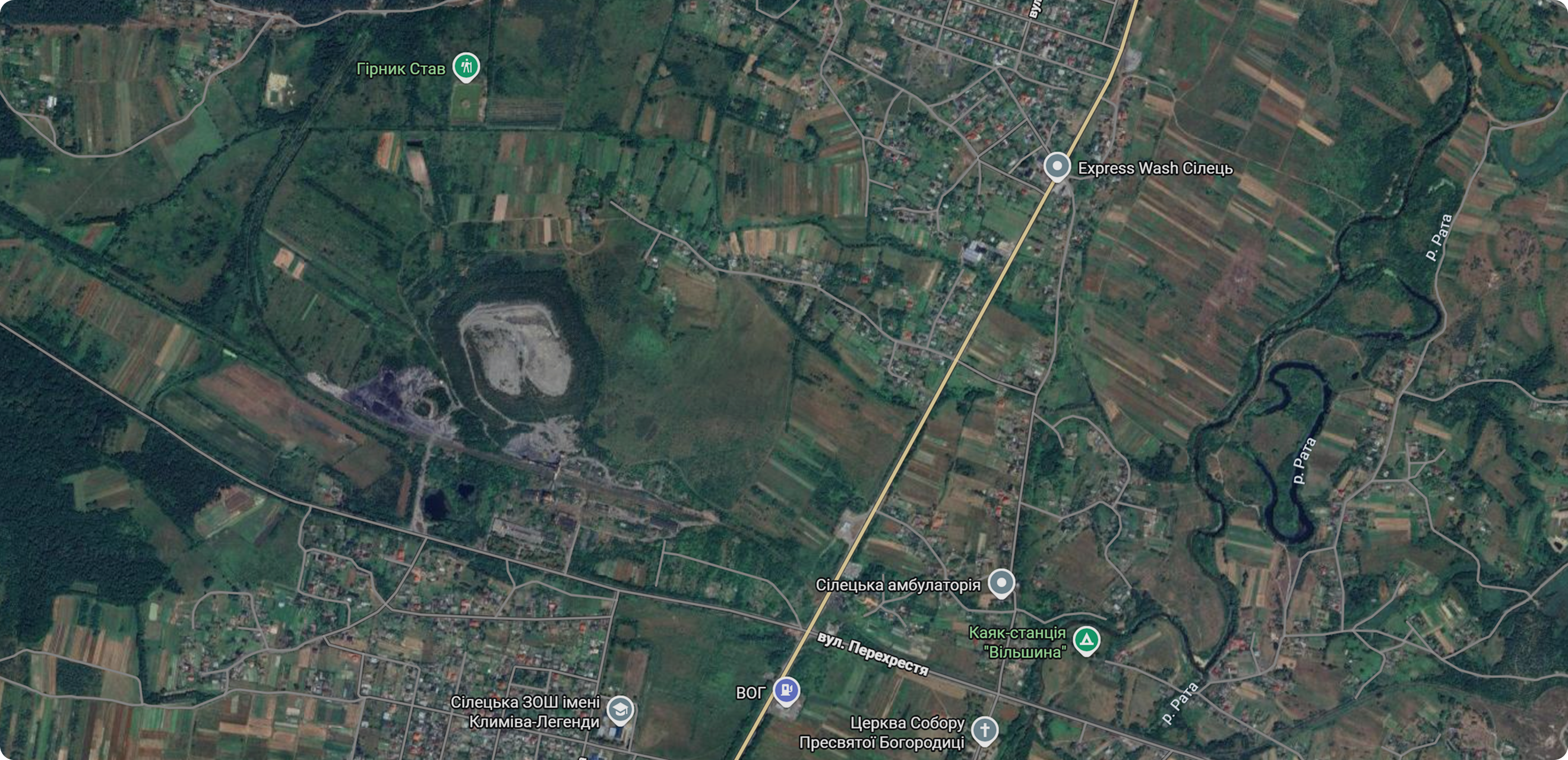 Ділянки ІП Червоноград — аерофото